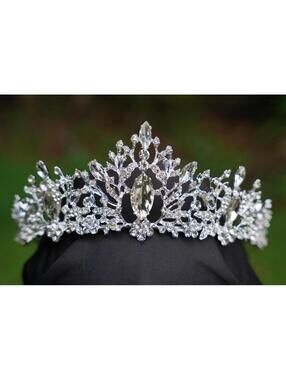 Ice Queen Crystal Tiara Bridal Crown Birthday Wedding Gift Diadem diamond silver